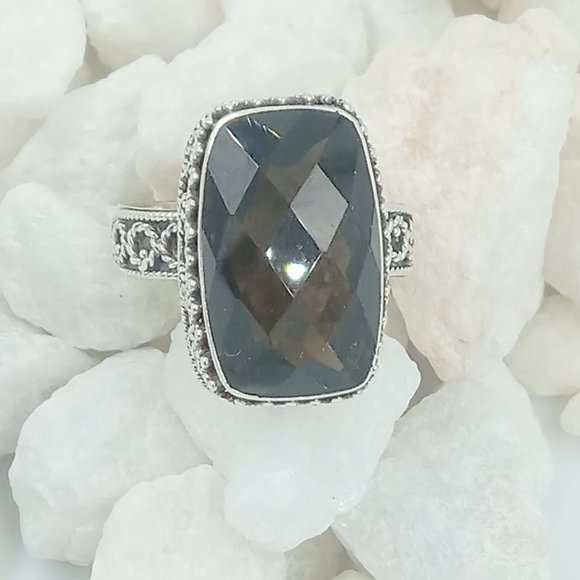 Bali Style Sterling Silver Smokey Quartz - Picture 4 of 12